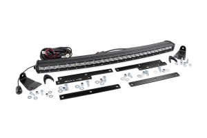 Chevrolet Silverado 1500 LED Light Kit - Behind Grille - Rough Country - Single Row - Chrome - '14-'18